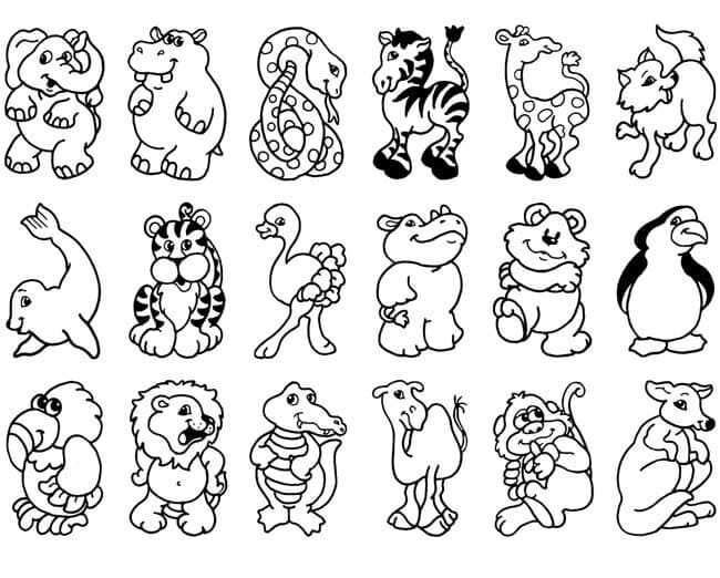 Zoo Animal Coloring Sheets To Print