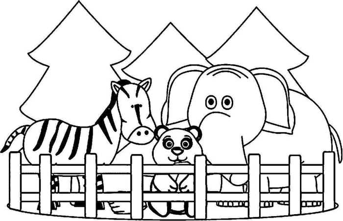 Zoo Coloring Printables Free