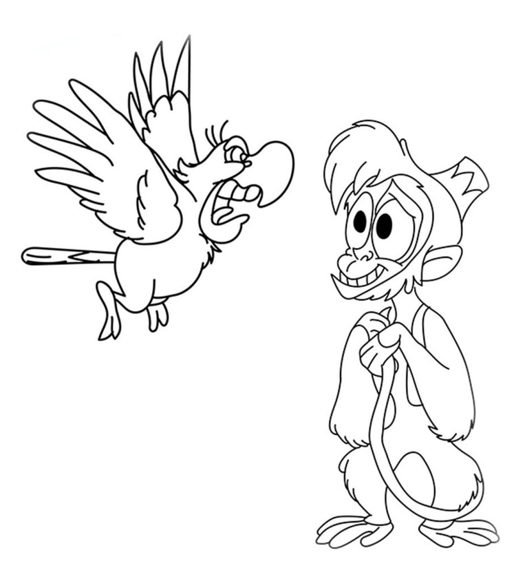 abu aladdin coloring pages