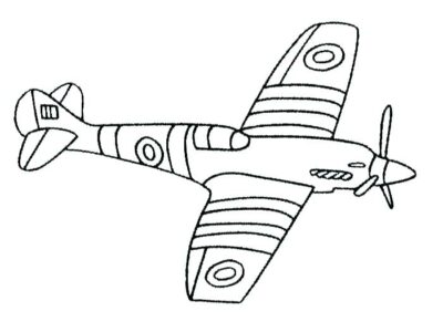 airplane 3 coloring pages