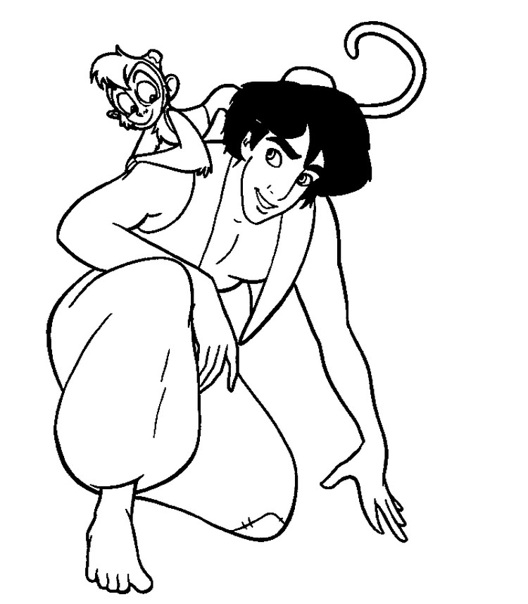 aladdin coloring pages