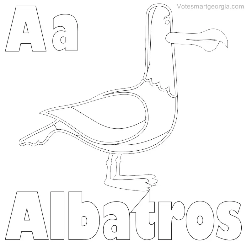 albatross printable coloring pages