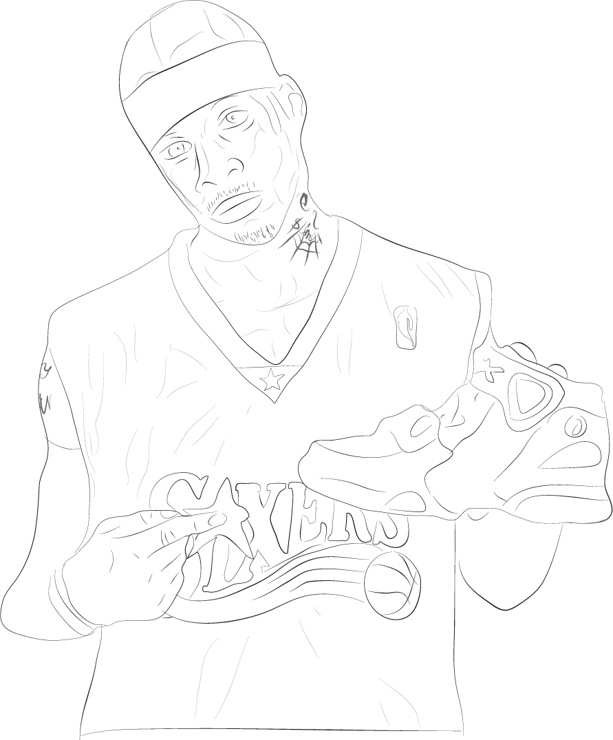 allen iverson coloring pages printable