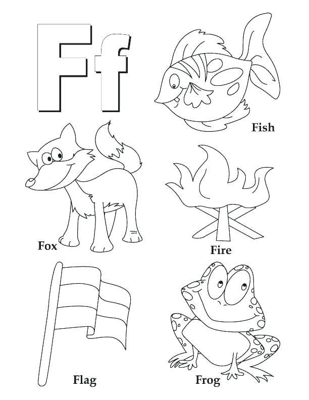 alphabet letter coloring pages