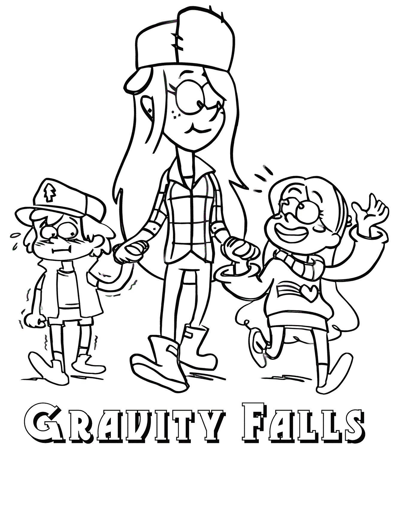 welcome to gravity falls coloring pages pdf