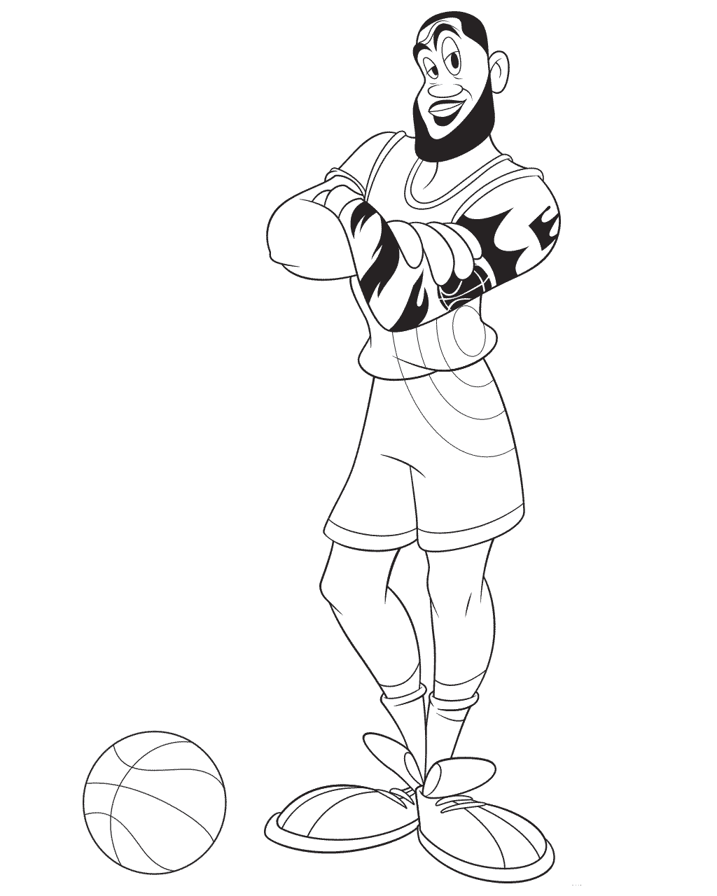 free lebron james coloring pages