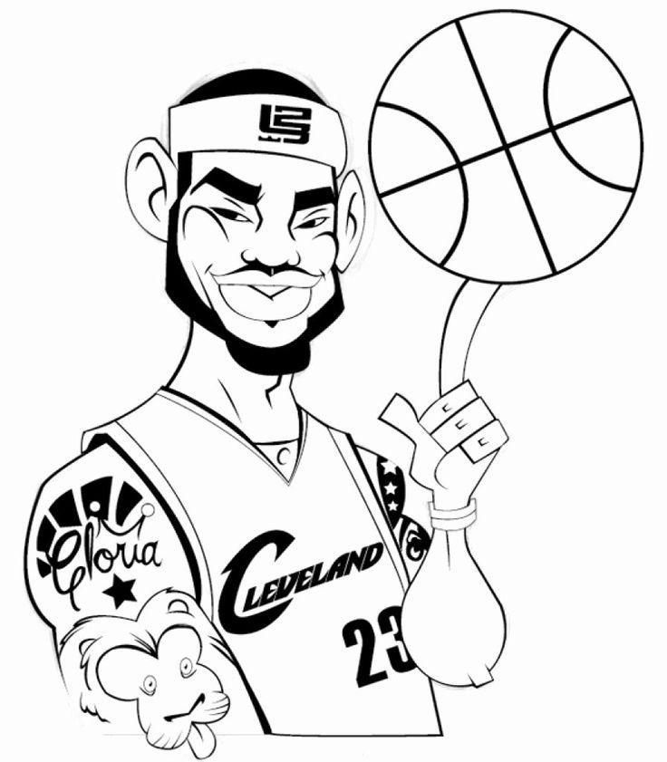 printable lebron james coloring pages