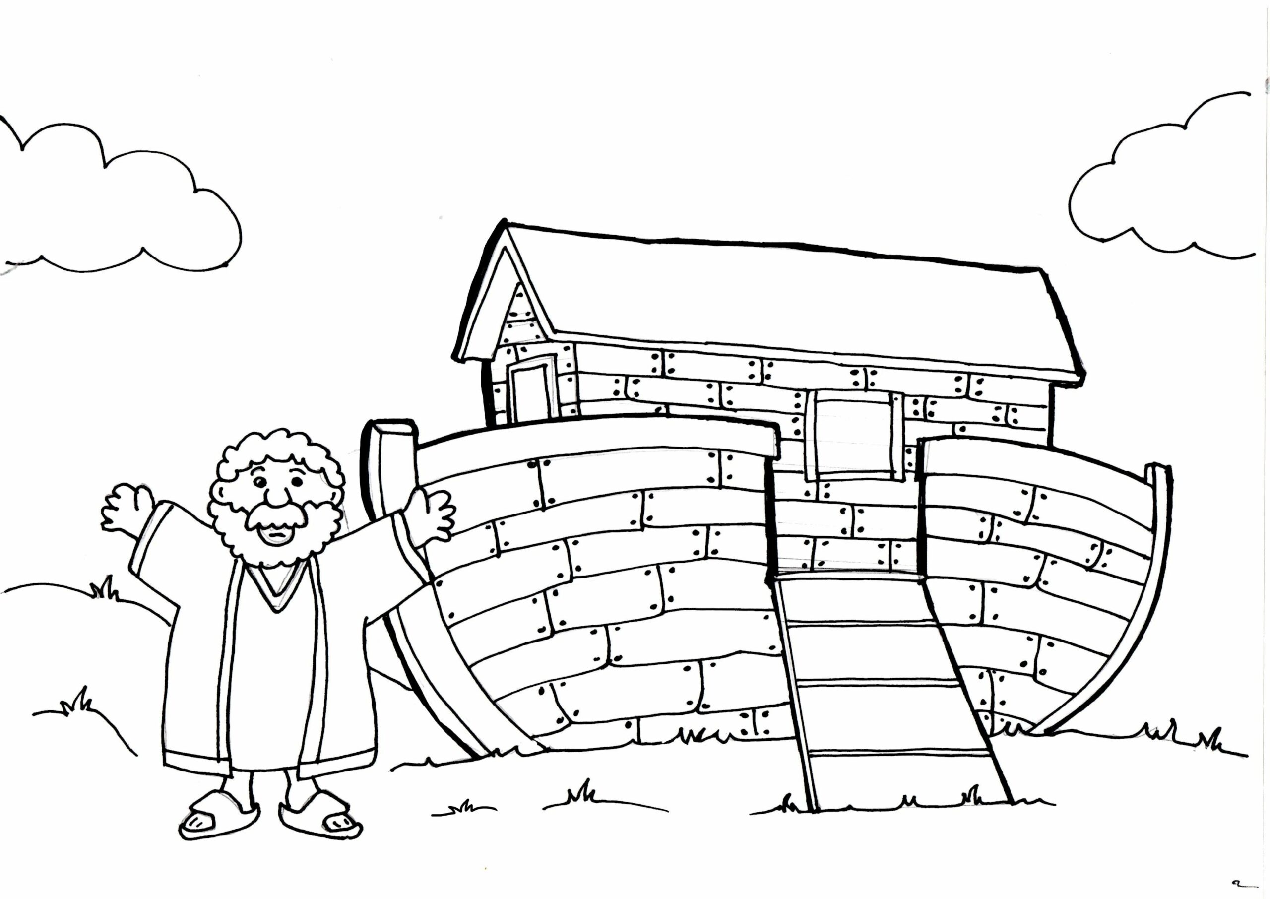 free noahs ark coloring pages