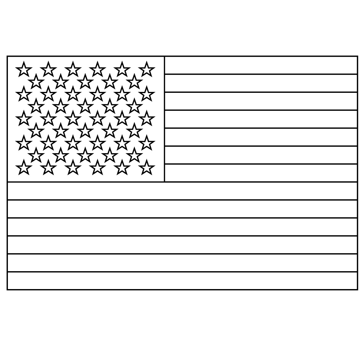 american flag coloring page printable