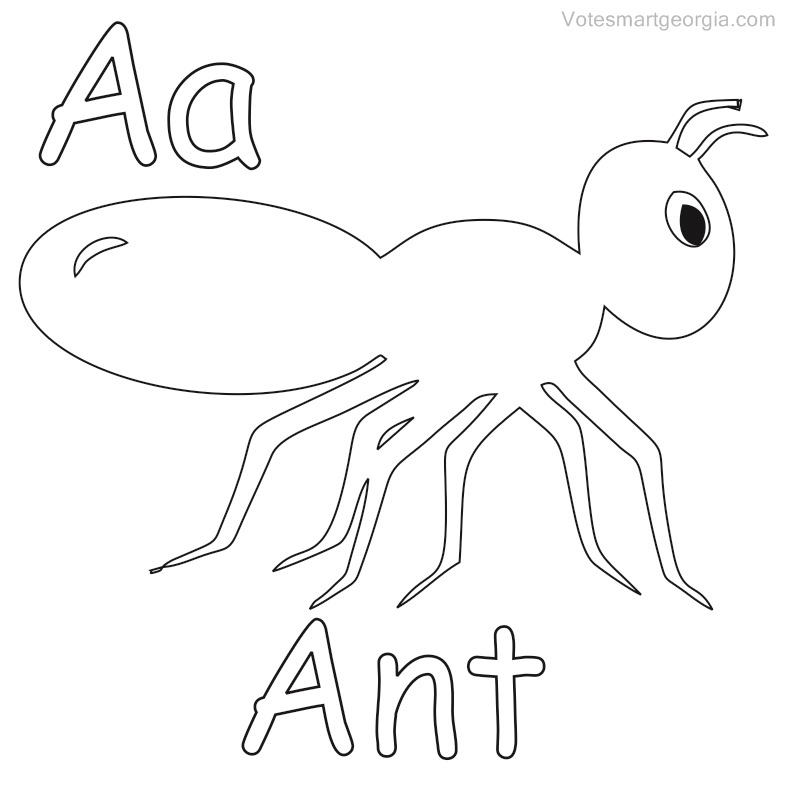 ant coloring pages for preschoolers