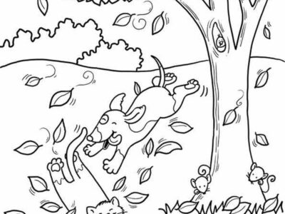 apple tree coloring pages for kids