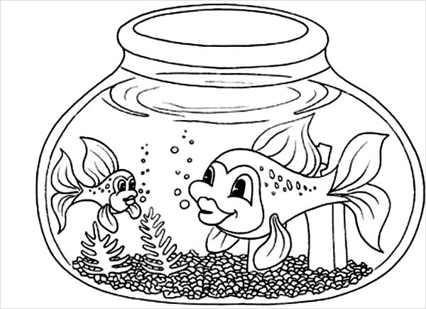 aquarium fish coloring pages