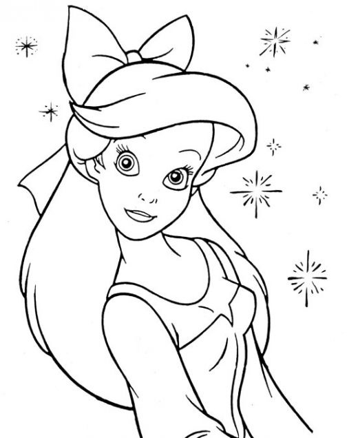 the interesting thing in ariel coloring pages pdf coloringfolder com