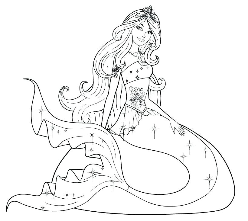 ariel the mermaid coloring pages