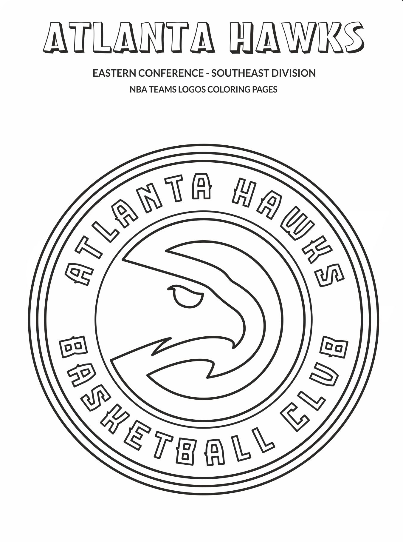 atlanta hawks coloring pages