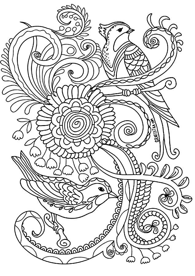 free intricate coloring pages