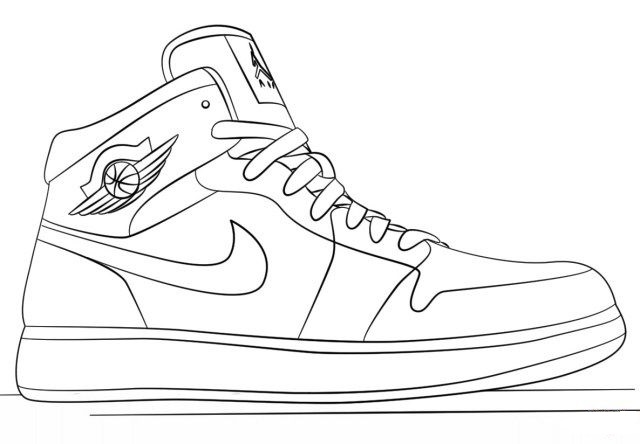 jordan 12 coloring pages