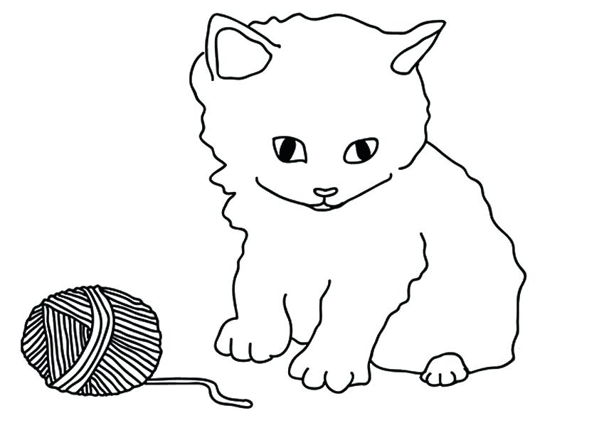 baby kitten coloring pages