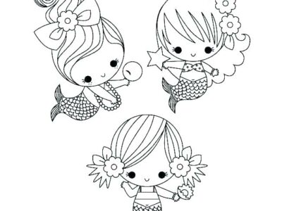 baby mermaid coloring pages