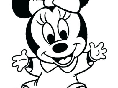 baby mickey mouse coloring pages