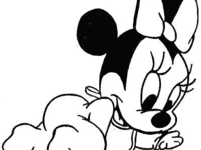 baby minnie mouse coloring pages