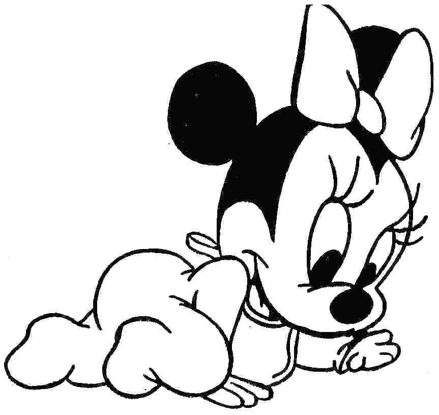 baby minnie mouse coloring pages