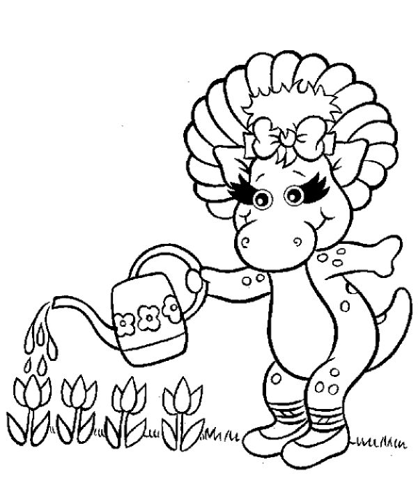 barney coloring pages to print