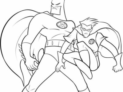 batman and robin coloring pages