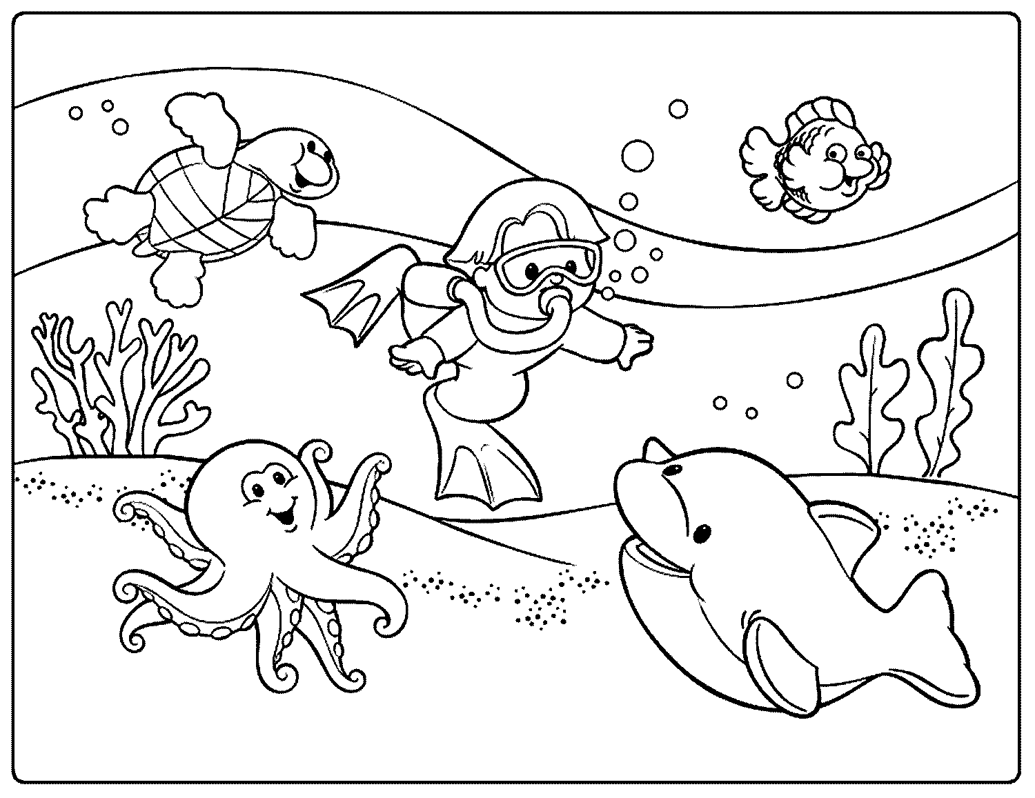 beach coloring pages printable