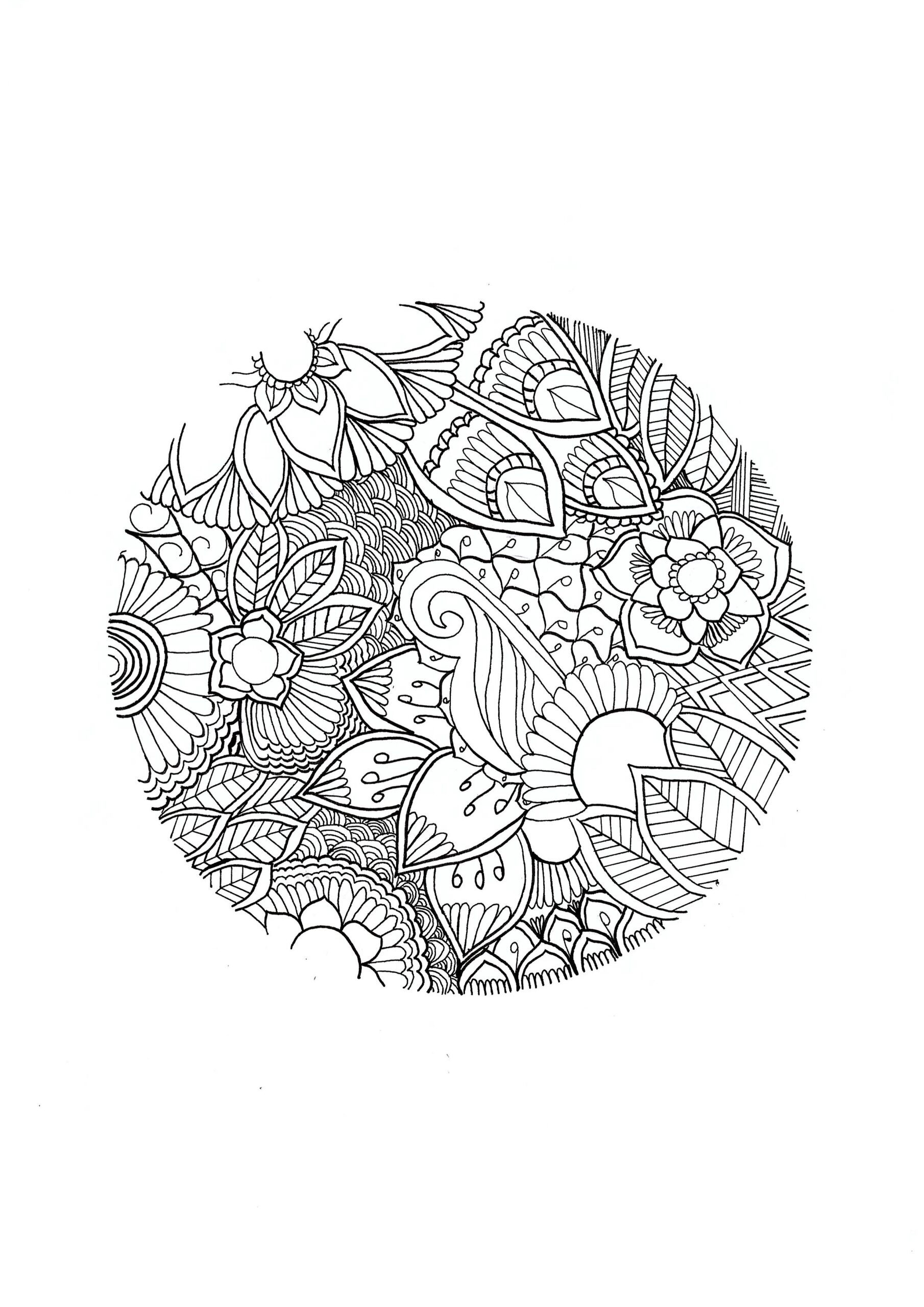 nature mandala coloring pages