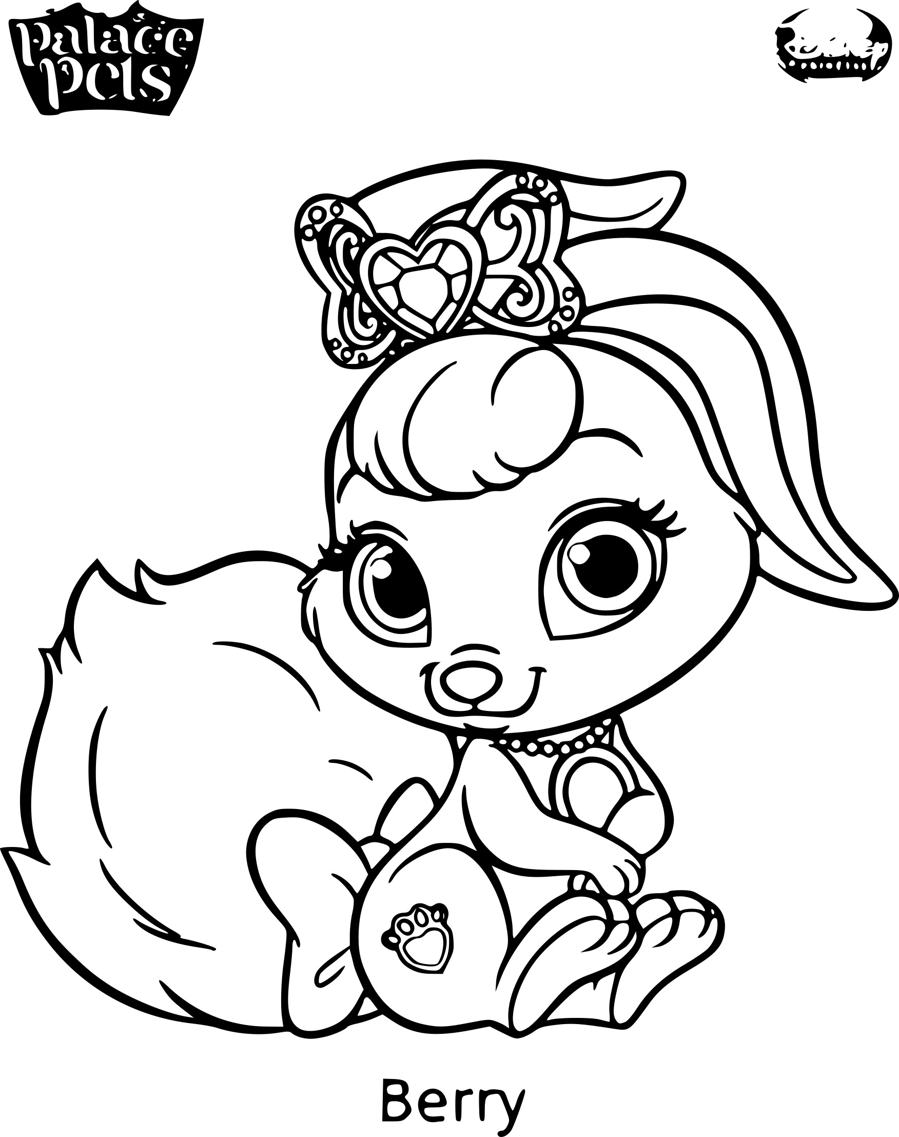 disney princess palace pets coloring pages berry