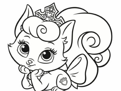 palace pets beauty coloring pages