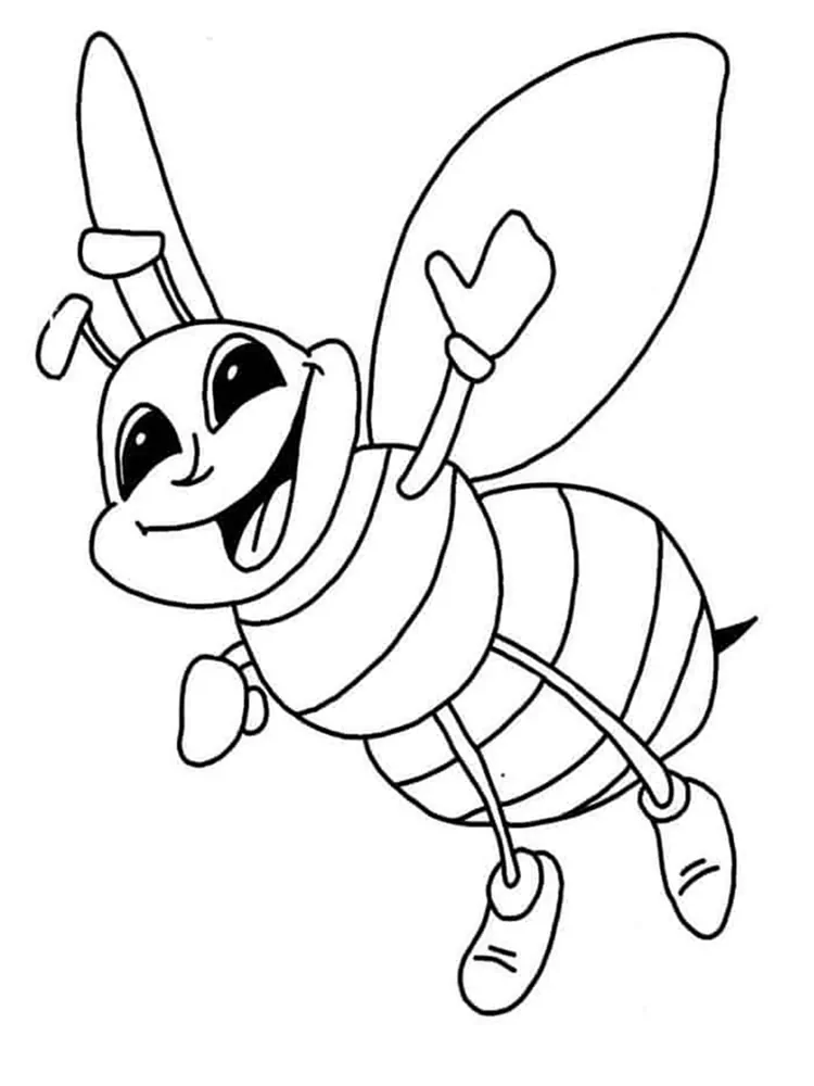 bee coloring pages