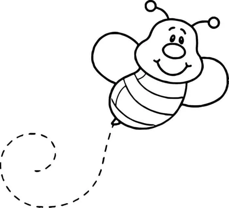 cute bumble bee coloring pages