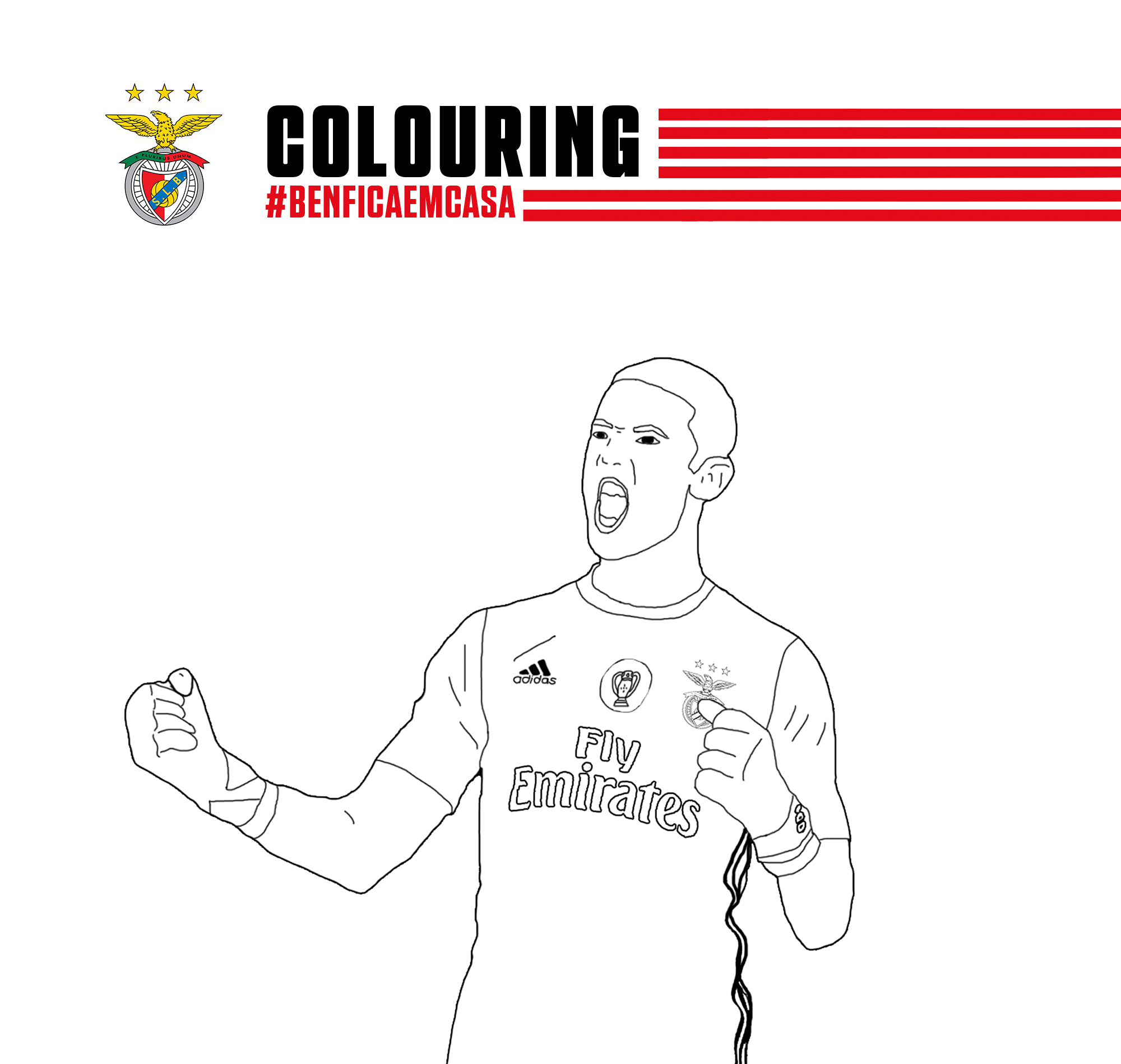 benfica player coloring pages