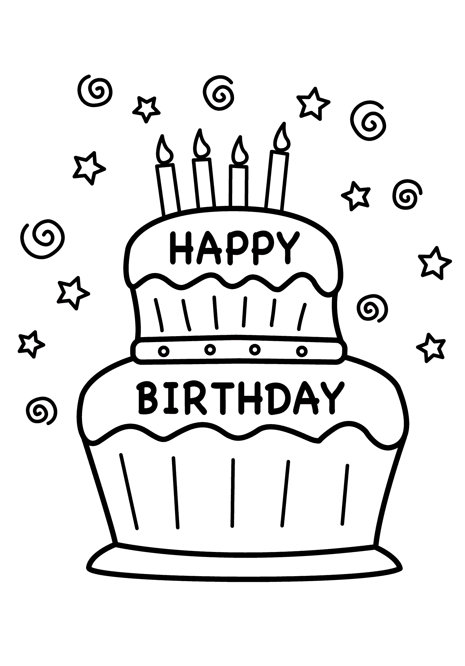 happy birthday coloring pages for mom