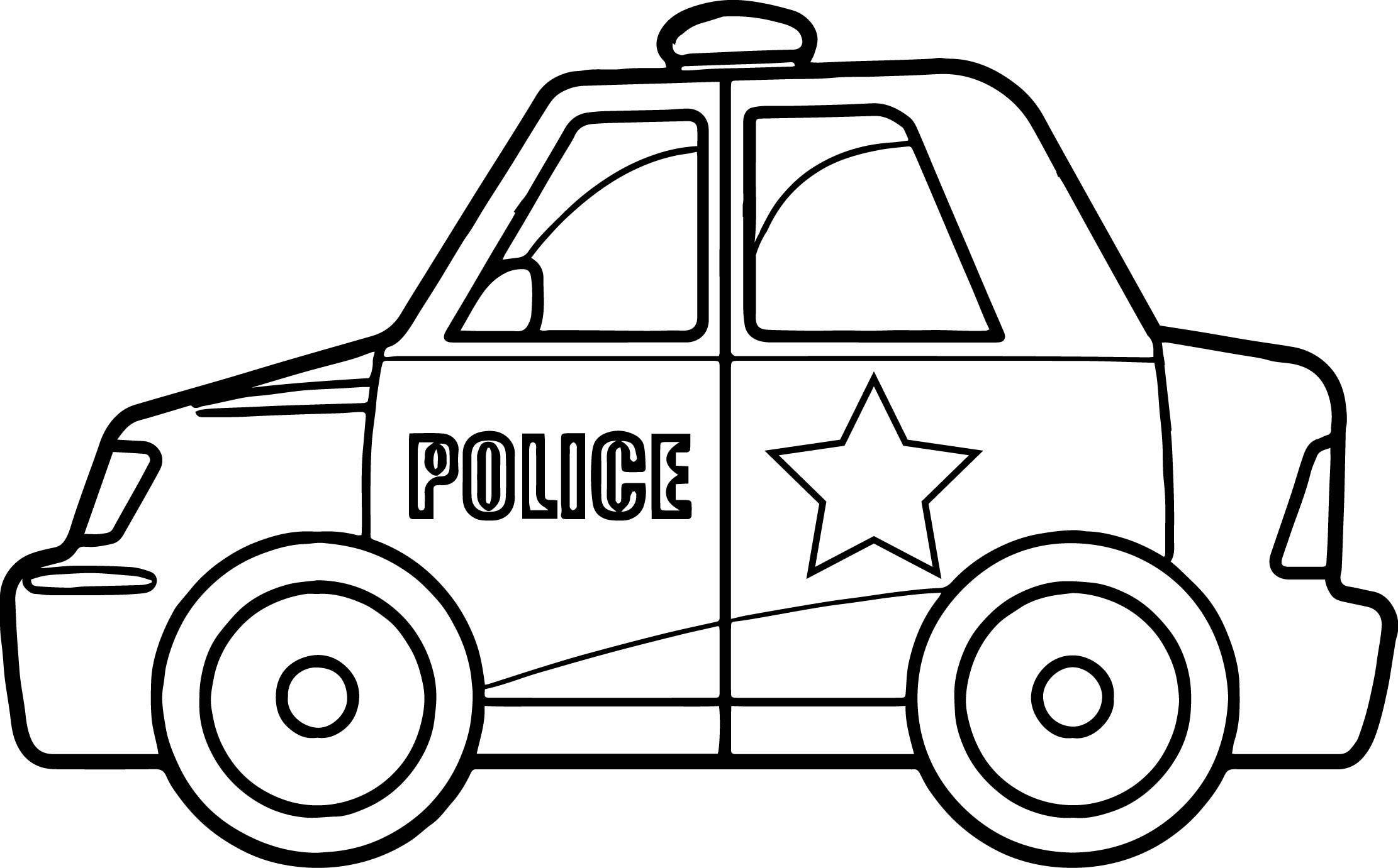 coloring pages police car