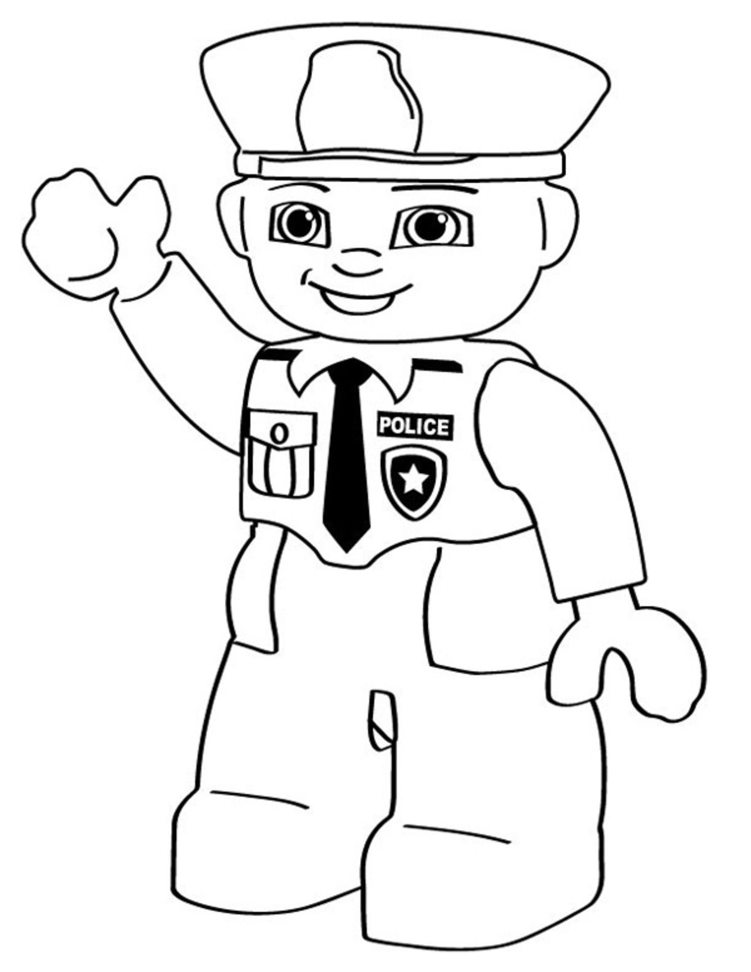 lego police coloring pages