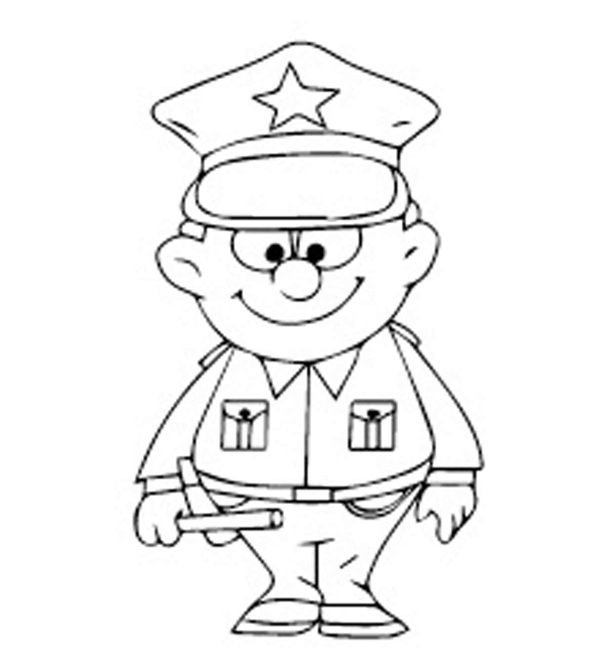 police coloring pages to print