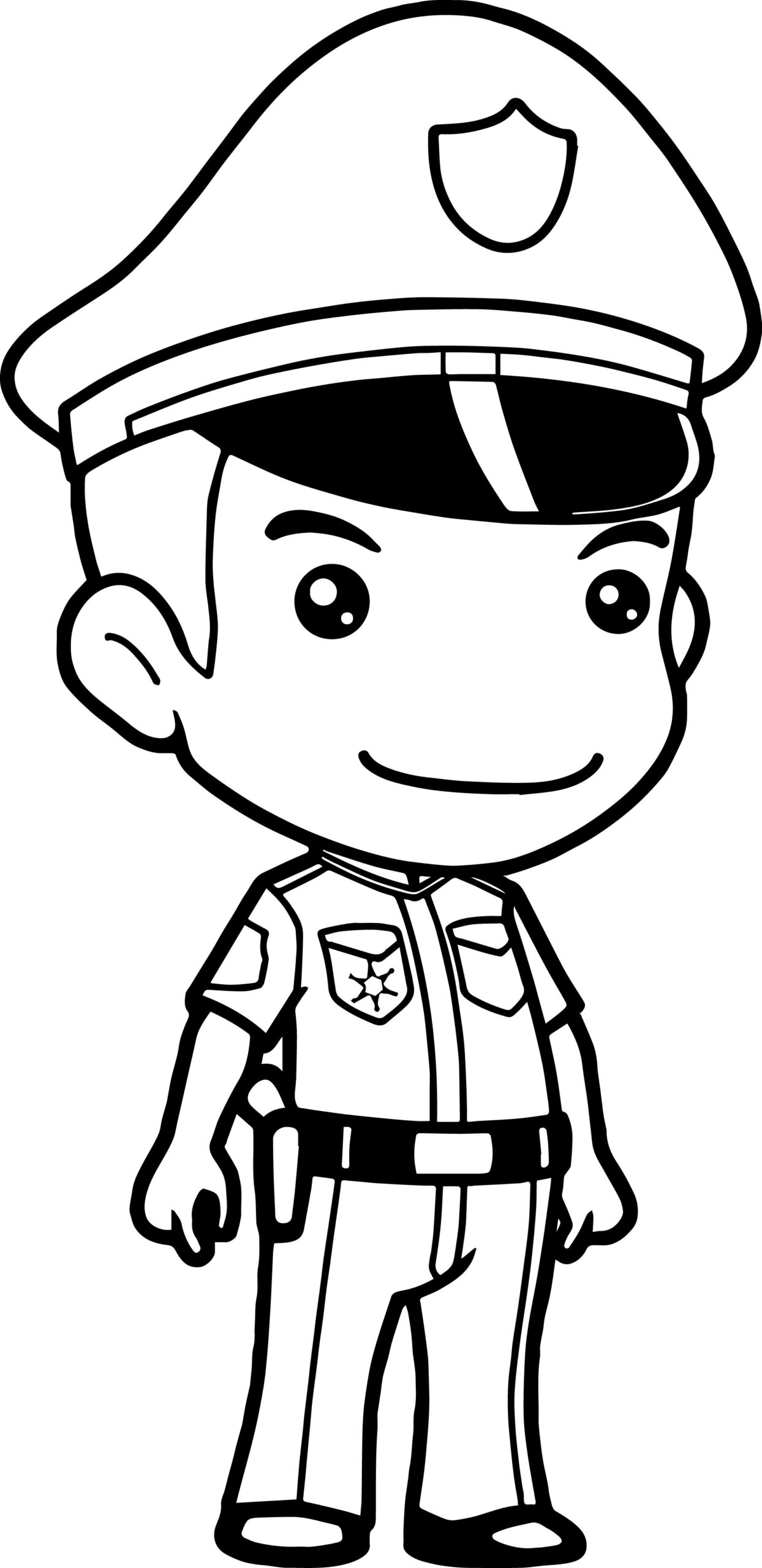 police coloring pages