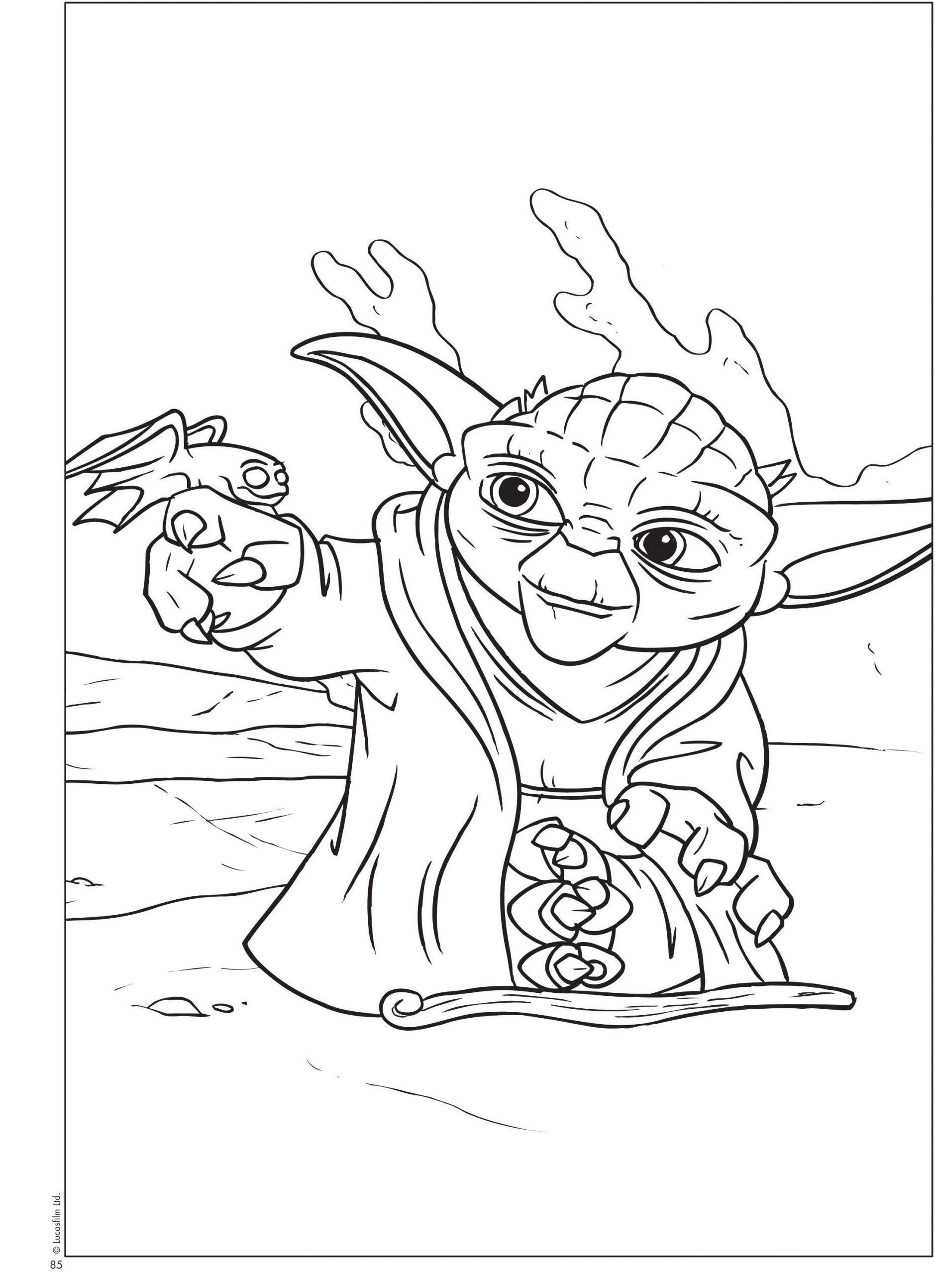 star wars yoda coloring pages