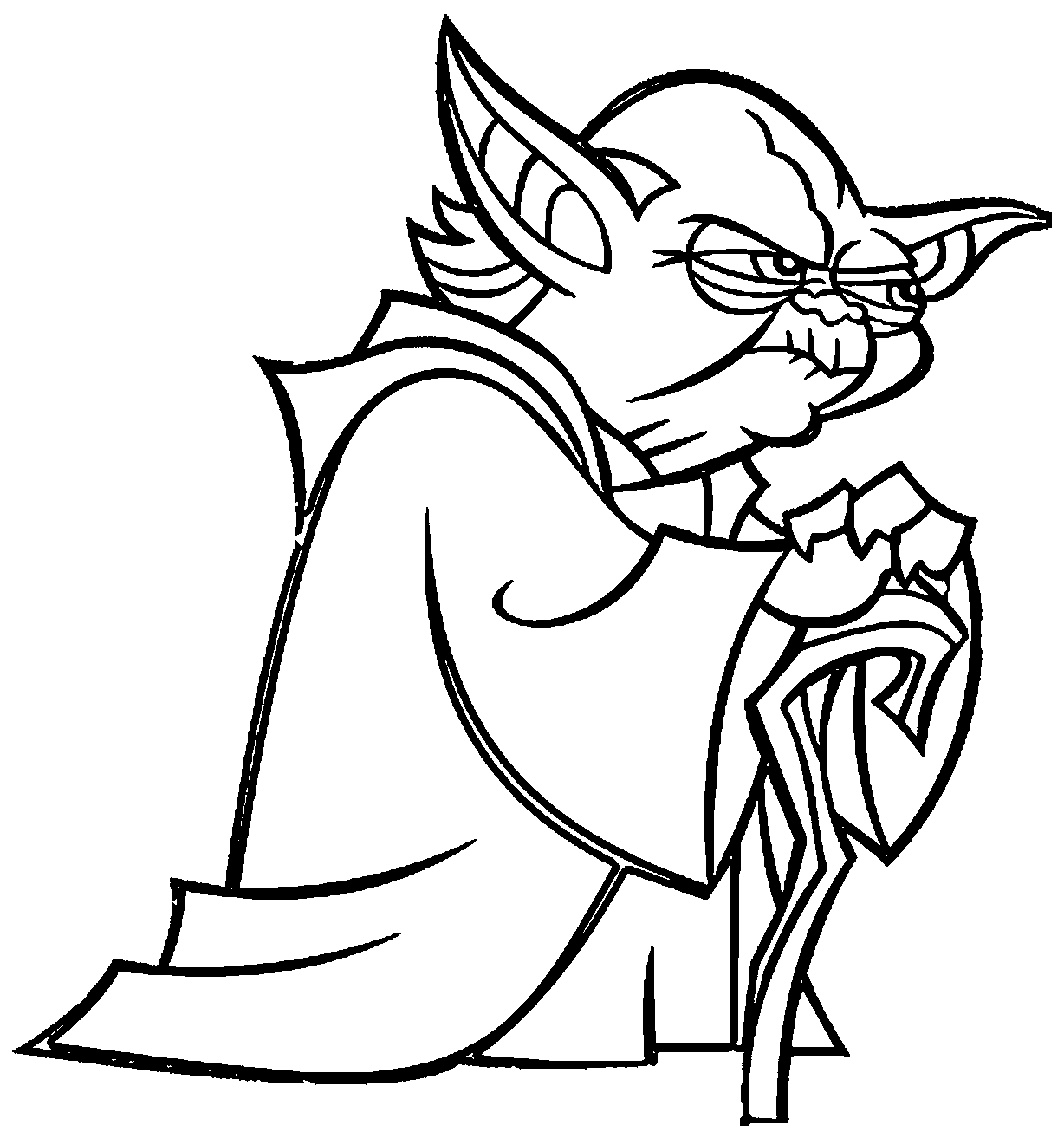 yoda coloring pages