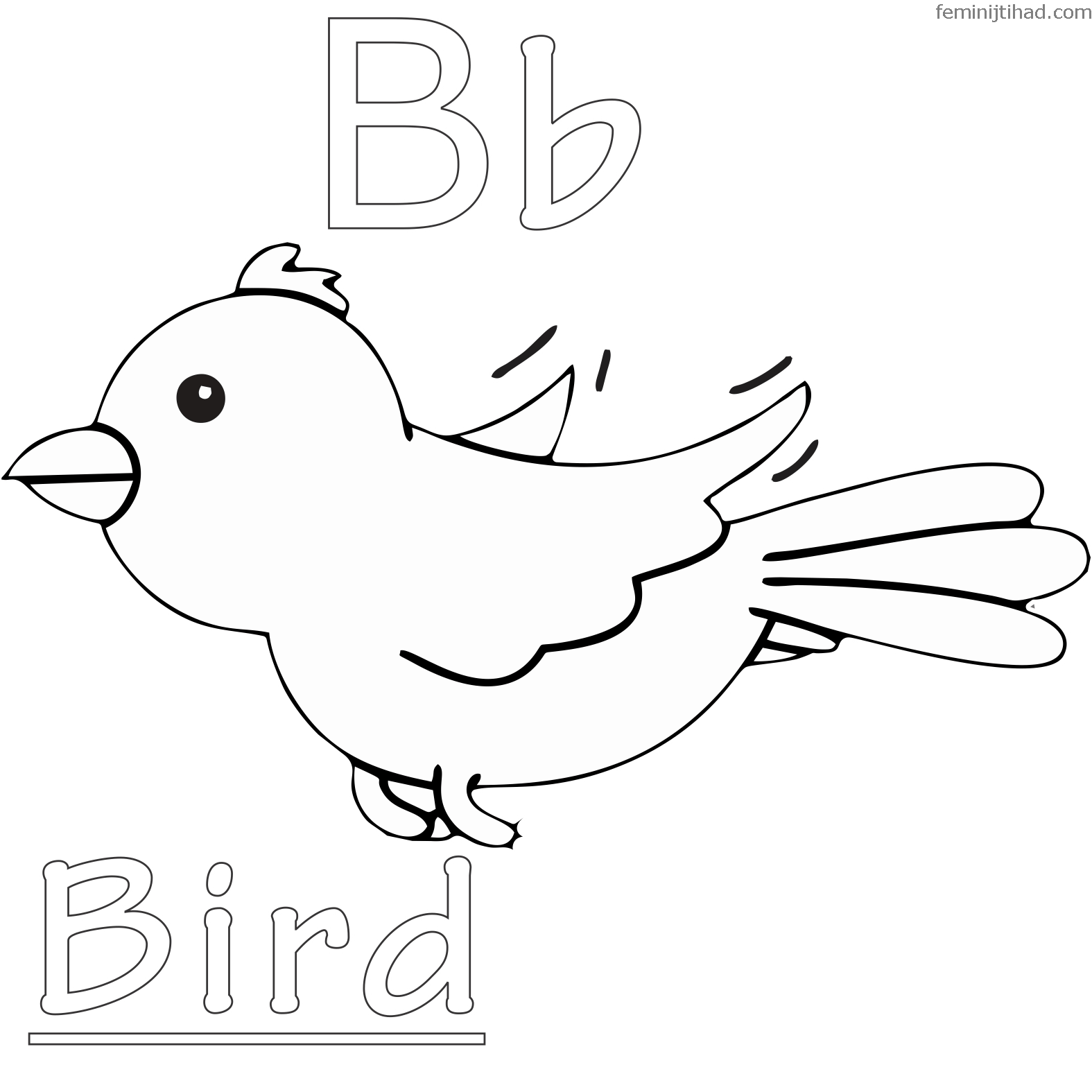 bird coloring pages for preschoolers