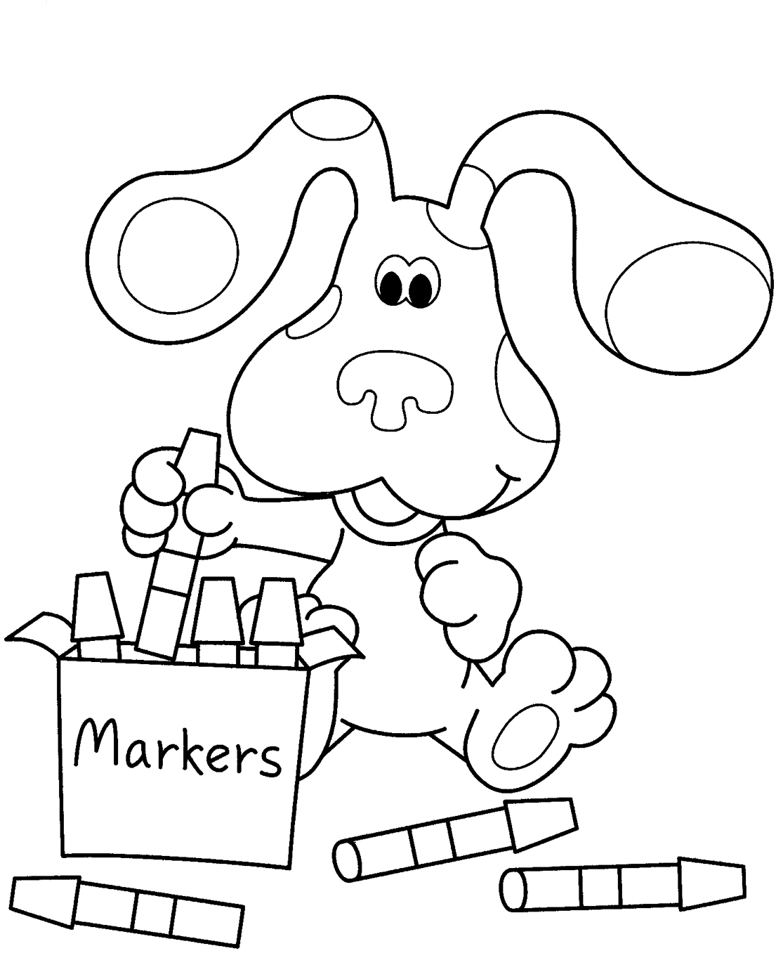 blues clues printable coloring pages