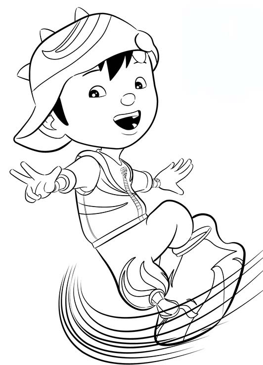 boboiboy coloring page printabe