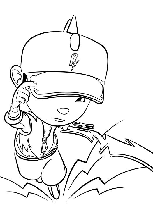 boboiboy coloring sheet