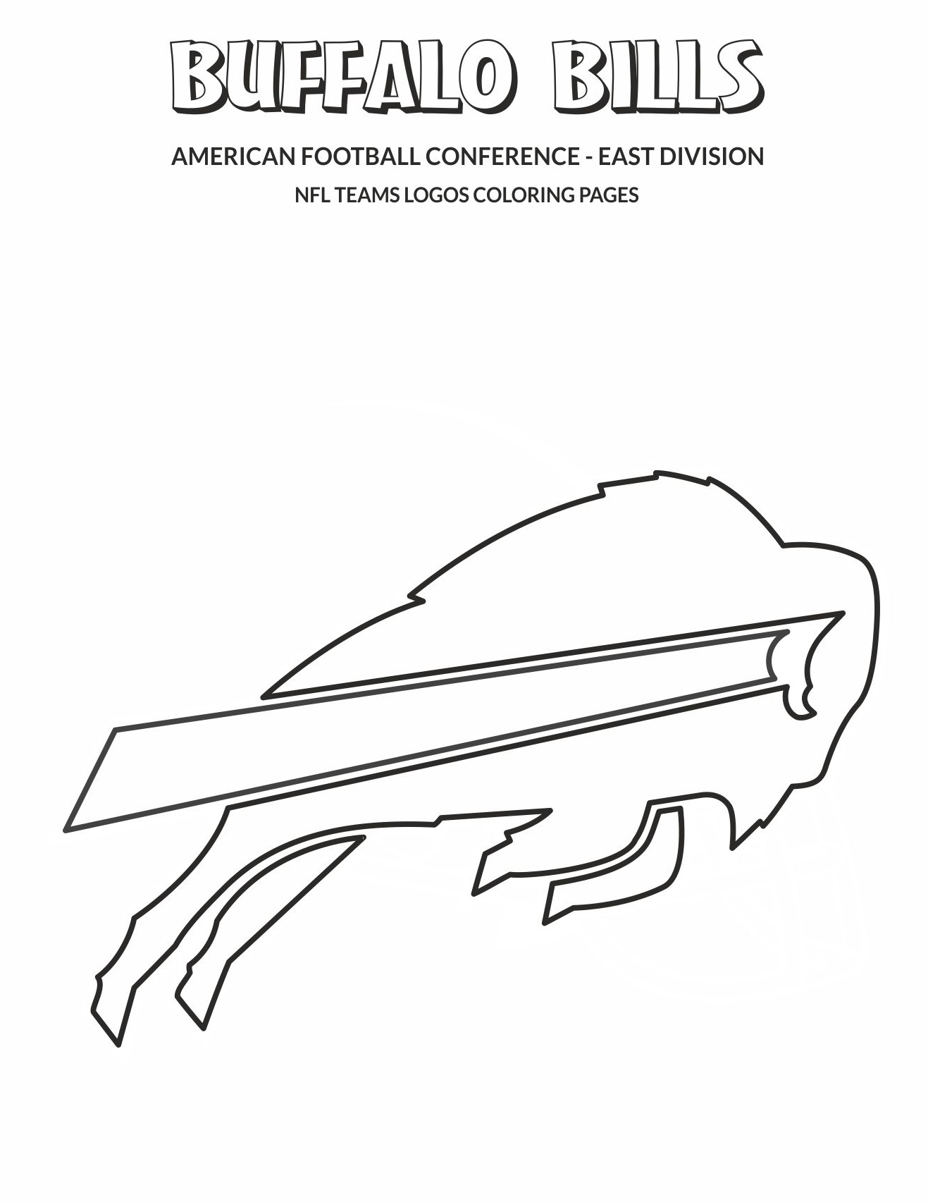 buffalo bills logo coloring pages