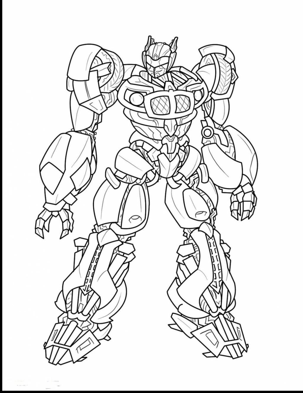 bumblebee transformer coloring pages printable