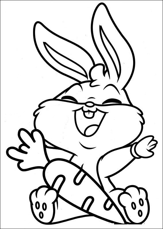 bunny rabbit coloring pages