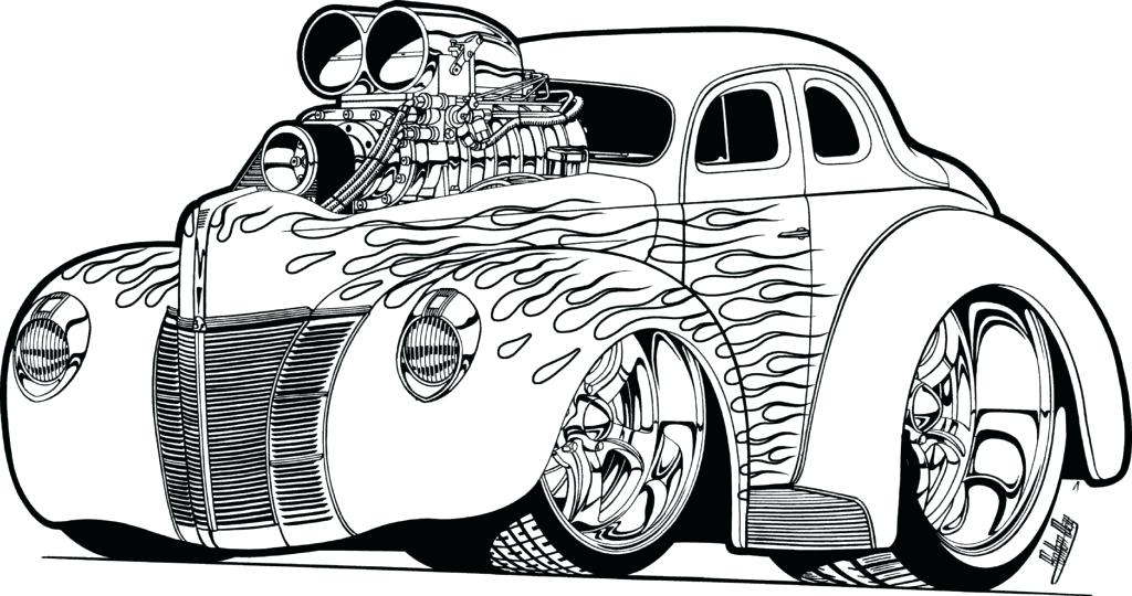 car coloring pages for adults